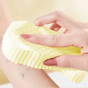 Buy 1 get 1, Skin Friendly and Reusable, Magic Exfoliating Bath Sponge,3D Upgrated Version Super Soft Exfoliating Bath Sponge,Alternative to exfoliating Gloves, Absorbent Pack, Random Color Smooth