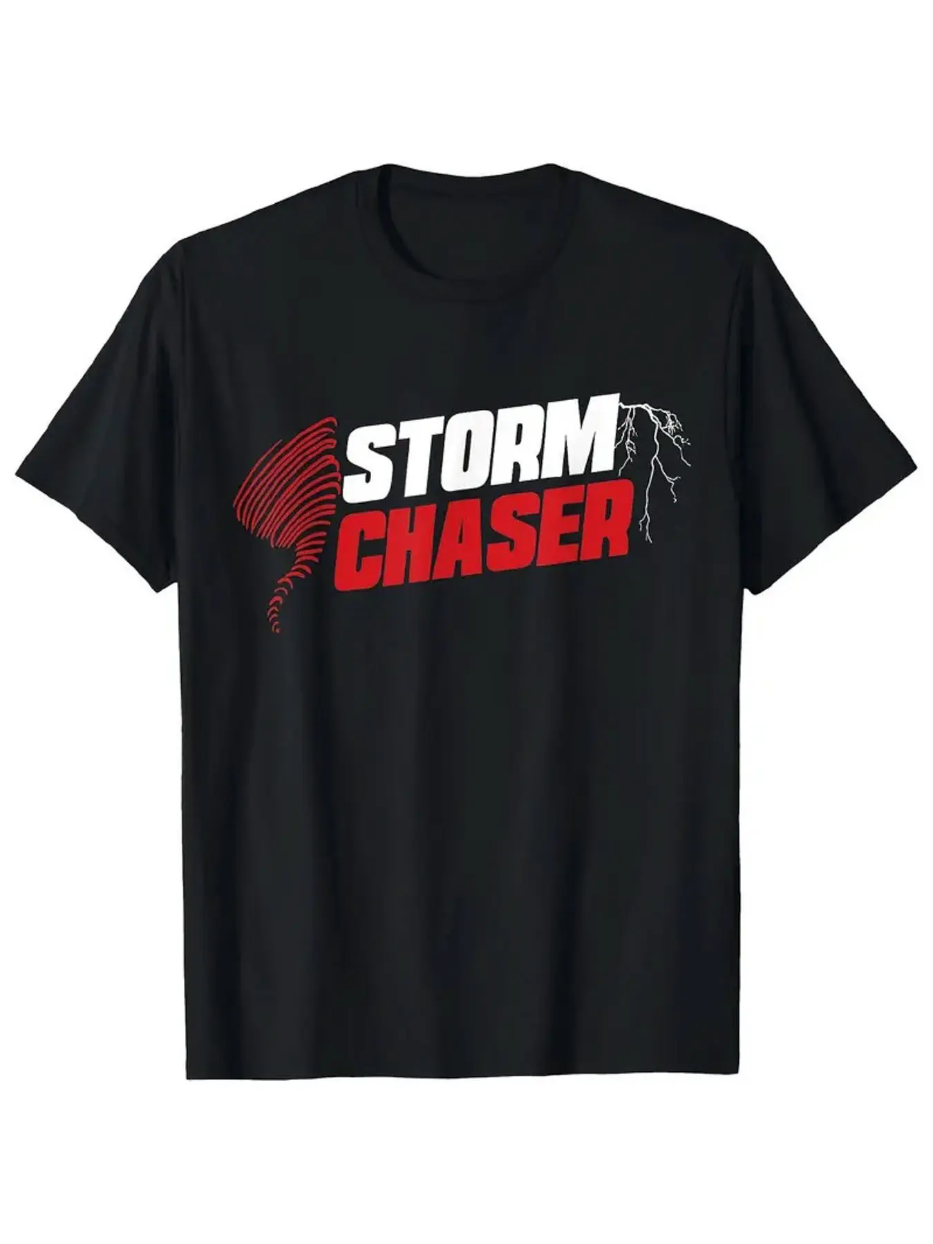 Men's Storm Chaser Tornado T-Shirt - 100 Cotton Re unisex soft cotton short sleeve t shirt, vintage graphic casual tee for men women teens, perfect birthday holiday gift for camping travel gym daily street casual wear