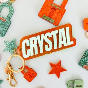 Personalized Showgirl colors keychain, showgirl keychain colors,