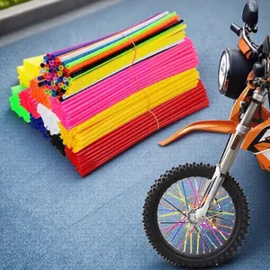 36-Piece Bicycle & Motorcycle Spoke Clamp Set, Secure Design with Warning Labels for Safety, Ideal for Wheel Maintenance