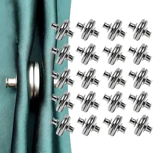 20 Pairs Curtain Magnets Closure,Magnetic Curtain Clips,Strong Magnets Curtains Weights for Prevent Light Leaking Keep Curtain Closed for Home Bedroom Office Curtain Draperies