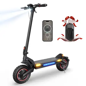 All Terrain Electric Scooter, 1000W/500W Violent Motor, Max 28MPH/25MPH Speed, 40/28/20 Mile Range, 330Lbs Capacity, 3S Folding, Dual Shock Absorption – Foldable Off-Road E-Scooter
