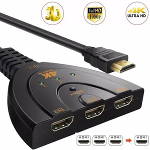4K 3 Port HDMI Switcher, Universal 3 In 1 HDMI Splitter For Home Office, Suitable For TV Box Xbox PS3/4/5 PC DVD Player