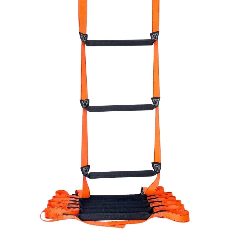 Fire Escape Ladder, 16.4 Feet Emergency Fire Ladder, 2-3 Story Homes Reusable Safety Rope Ladder for  Adults