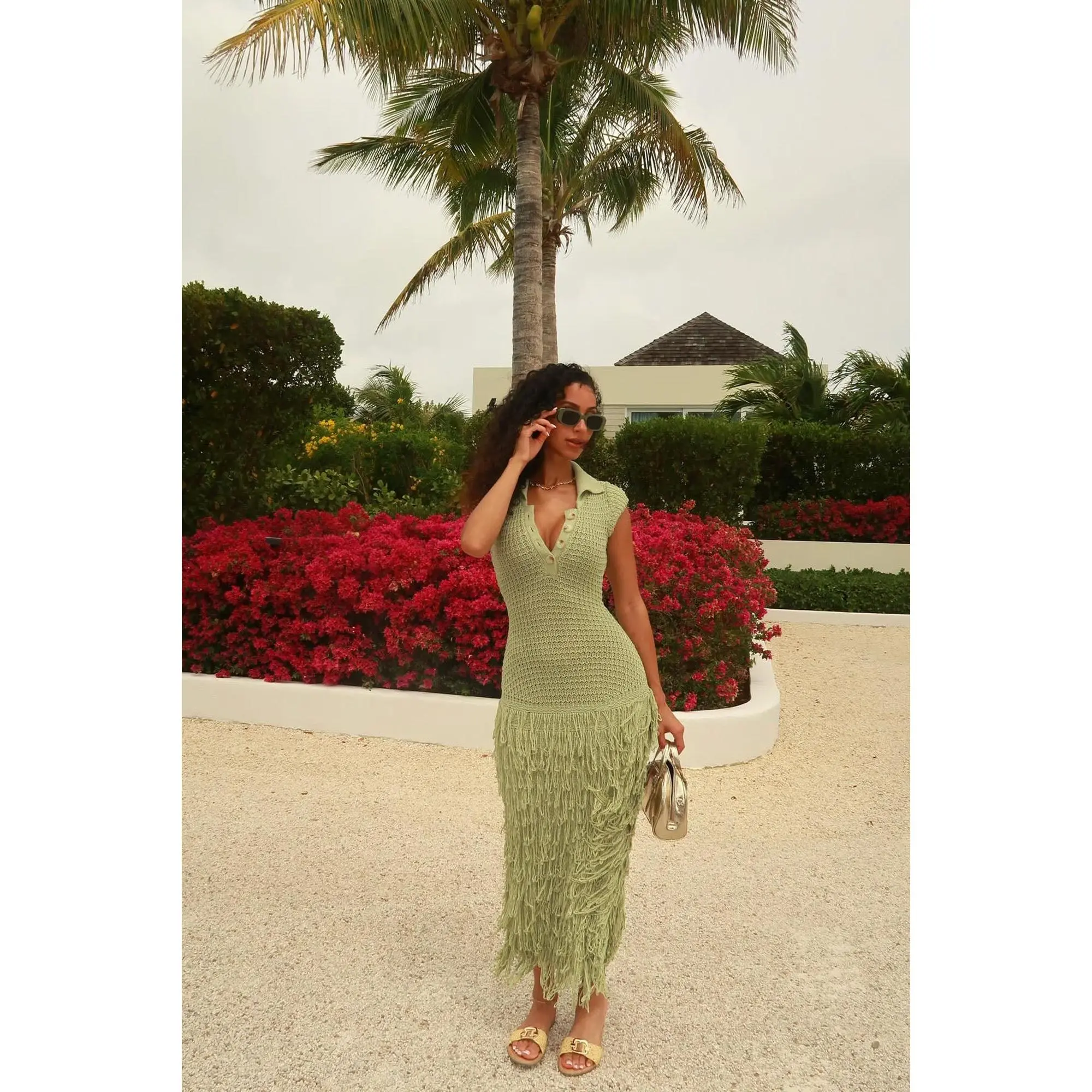 rihanna crochet dress Rihanna Crochet Dress