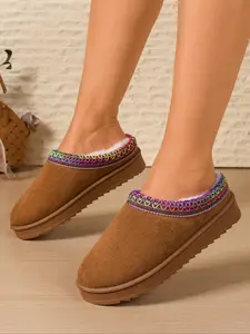 Women's Winter Snow Boots, Warm Fleece Lined Cotton Shoes, Casual Home & Outdoor Footwear, Winter Booties, Multiple Colors Available