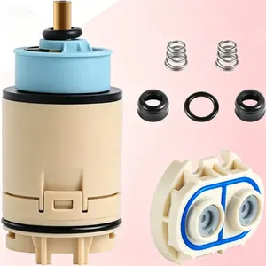 Single Handle Pressure Balance Cartridge Replacement, Compatible with Shower and Tub Faucets, Includes Check Valve, Durable Single Function Thermostatic Valve Core for Easy Installation, RP70538 RP73625 Model
