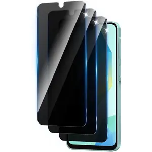 3 Pack  Screen Protector for  Galaxy A16 5G,Full Coverage,Anti-Spy Tempered Glass Film,9H Hardness,Anti-Fingerprint,Bubble Free,Easy to Install