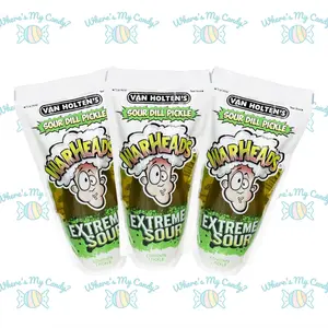 3-Piece EXTREME SOUR WARHEADS Pickle, Rare, pickle, Sour Flavor, Trendy, Bundle, Value