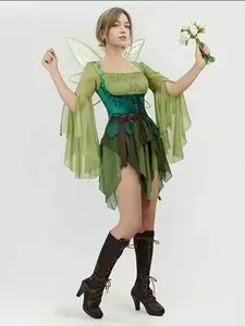Women's Fairy Medieval Wizard of Oz Magic Dress Halloween Role Play Costume, Wild Kingdom Fantasy