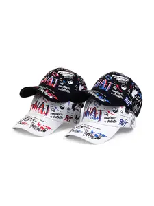 Unisex Graffiti Baseball Cap with Bold Letter Print, Adjustable Snapback Closure, Outdoor Sports & Street Fashion Lightweight Hat, Casual Outfits Cap