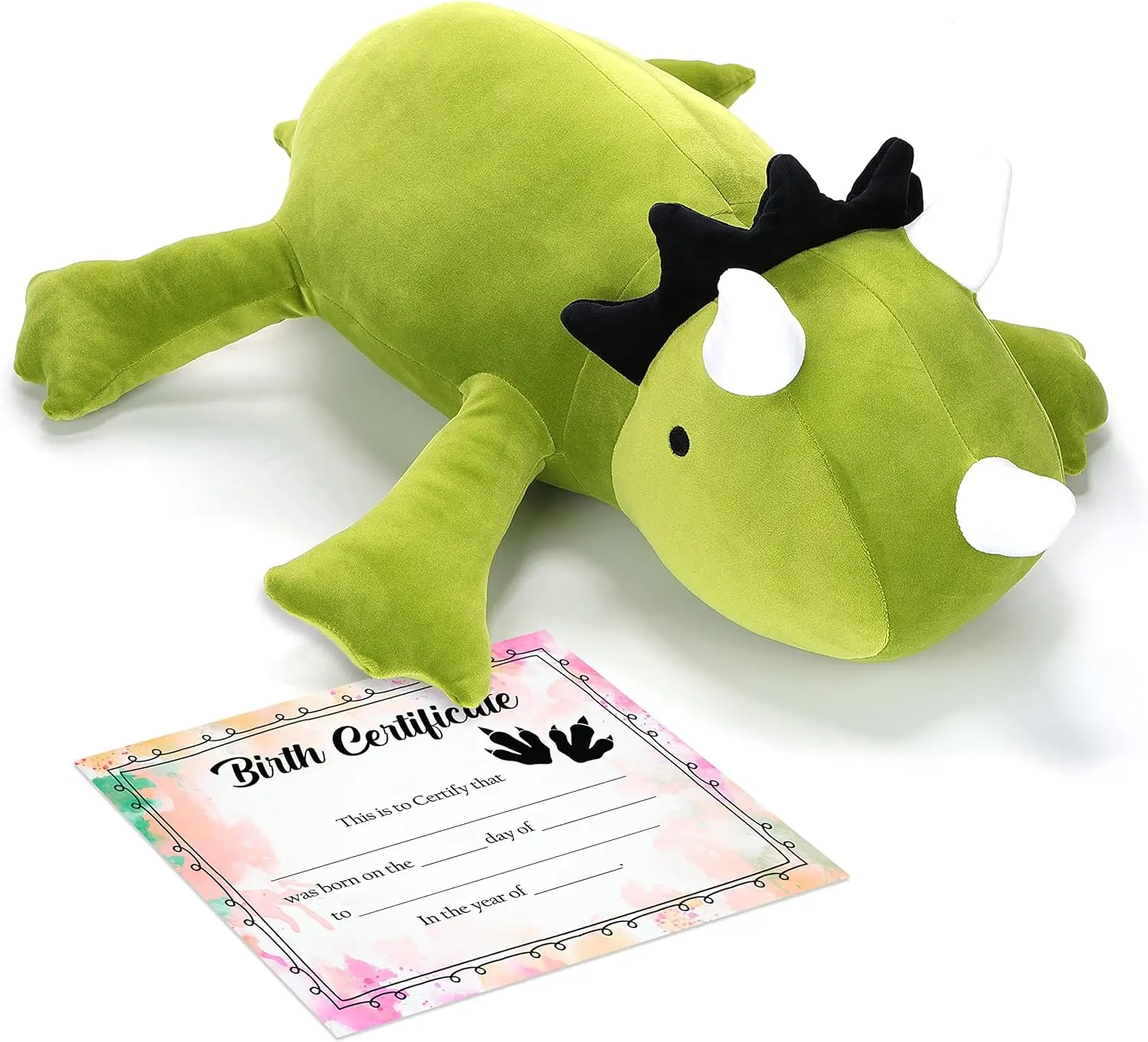 Oversized Weighted Stuffed Dinosaur