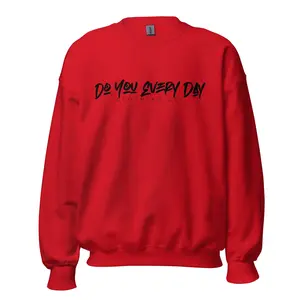 Daily Graffiti Logo Pullover Sweater - Polyester, Spandex, Yarn Fabric