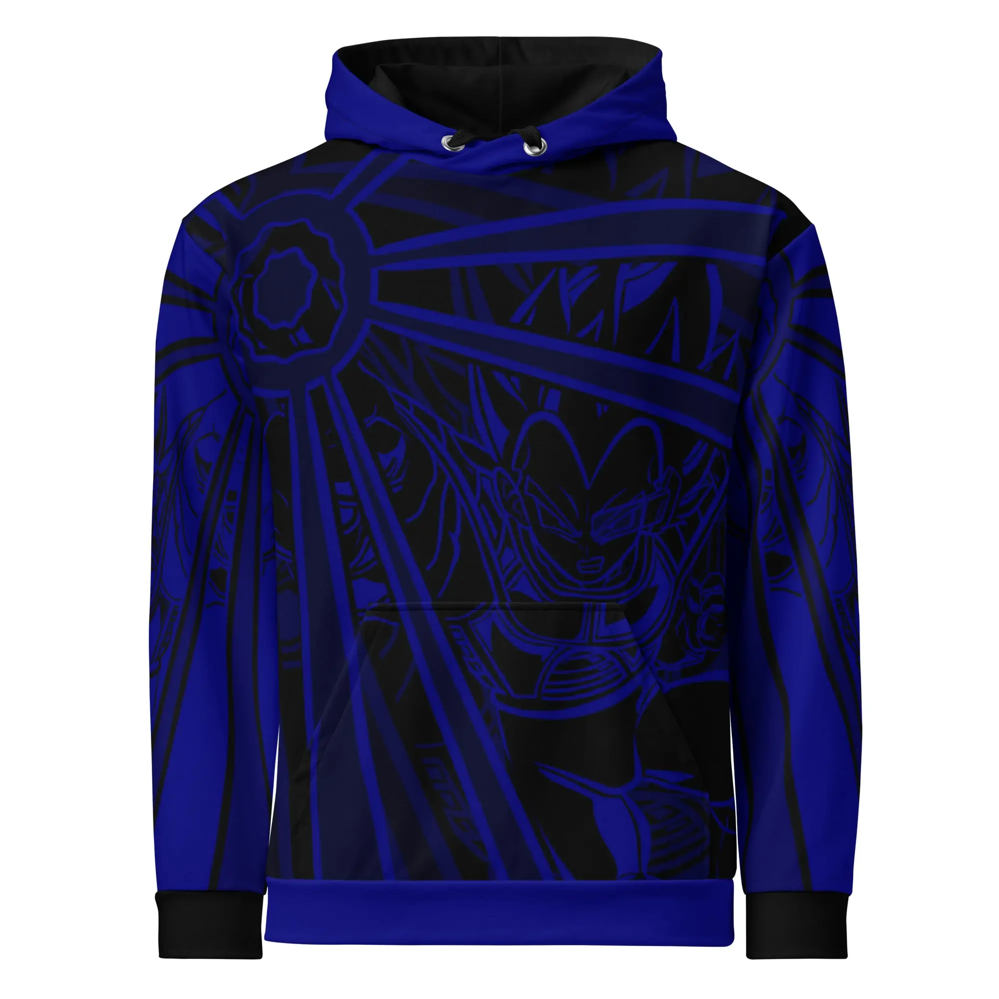 Dragon Ball Z Kai GT Super Daima Vegeta “Veggie” Unisex All Over Print Graphic Pullover Anime Hoodie - Japanese Anime Inspired Streetwear Fashion Hoodie, Anime Merch, Anime Clothing, Anime Character Hoodie, Gift For Anime Lovers, Gift For Anime Fan