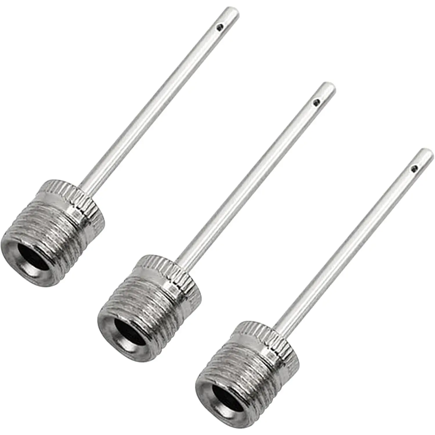 Stainless Steel Ball Pump Needles 3-Pack - Standard Size, Universal Shape, Chemical & Corrosion Resistant Sports Inflation Kit for Football, Basketball, Coaches, Athletes - Durable, Lightweight