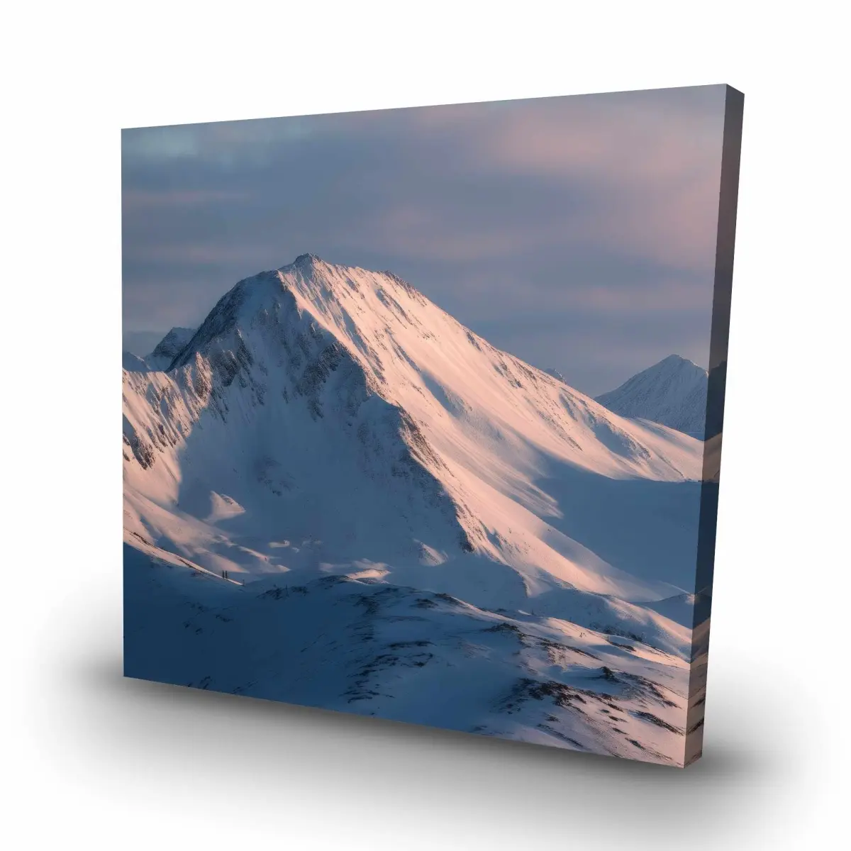 212 MAIN 32x32 in. Icy Peaks-Blue Nature Print Photo Artwork, Artistic Wall Decor & Decoration, Conscious Sales C1RC3232WQTZXC, Ideal for Home Rooms & Gifting