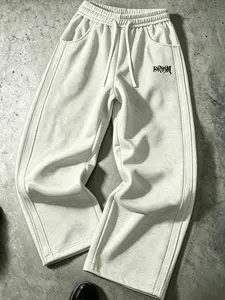 Men’s fashion casual athletic sweatpants with pocket print design and adjustable drawstring, suitable for autumn and winter wear. outdoorfun