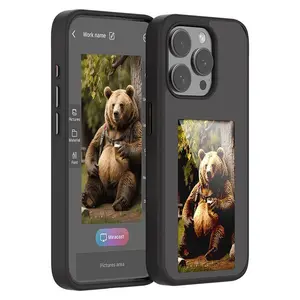 Apple NFC Smart Screen Phone Case, Ai DIY Design Pattern, Ink Screen iPhone Cover, Fits Apple 17-16 Pro Max Series（gift）