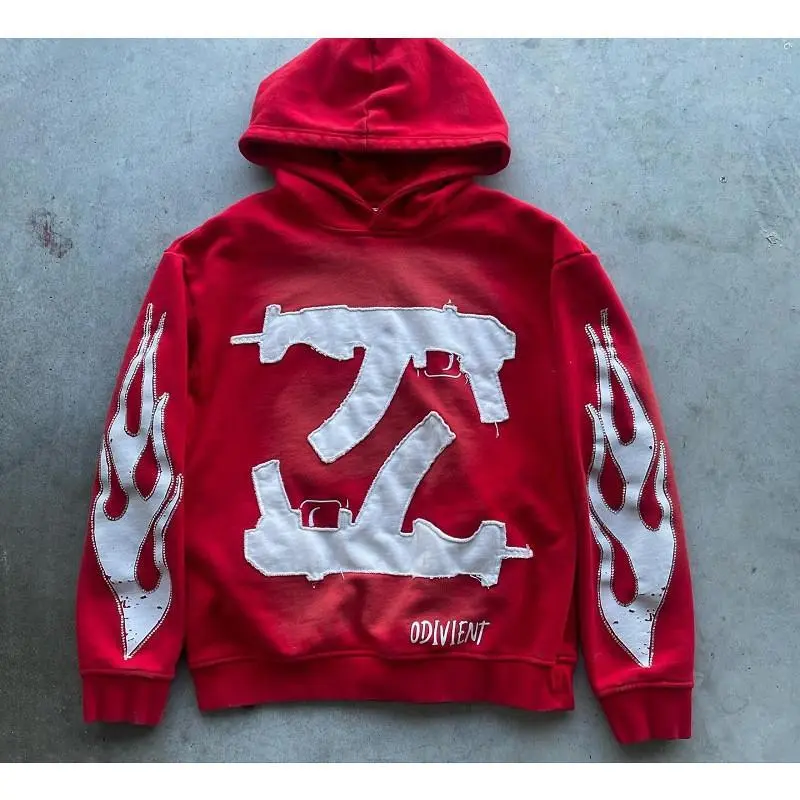 Y2k Hoodies Men Women Letter Print Hoodies Pullover Sweatshirts Harajuku Jackets Streetwear Top Clothes