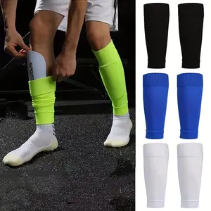3 Pairs Men's Athletic Knee Socks Breathable Moisture Wicking Soccer Leg Sleeves Soccer Cycling Activewear Sportswear Menswear Beige