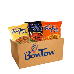 Bonton Corn Chips- CHOOSE AND MIX YOUR FAVORITE FLAVORS- Single Bag,Variety pack- 3-12 pack -Bonton Hot corn chips, Bonton BBq Corn Chips, Bonton Regular Corn Chips 4oz Bag