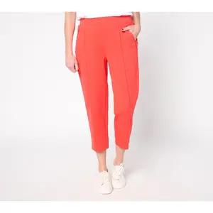 Denim & Co. Petite Active French Terry Crop Pant