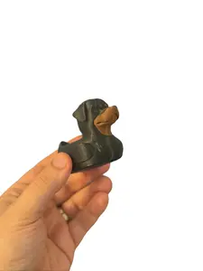 Rottweiler Dog Duck 3D Printed Collectible Dashboard Decor for Rottweiler Lovers & Duck Enthusiasts Durable PLA Plastic 3 Inch Tall Unique Gift Idea Cartoon Ornaments