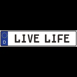European license plates