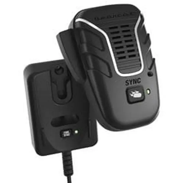 Uniden Wireless Dynamic Noise-Cancelling CB Microphone for Car Audio Systems - Push-to-Talk Control Button, Find Button, Secure Sync, Auto Power-Off, 3-Color LED, Up to 100m Range, Volume Control