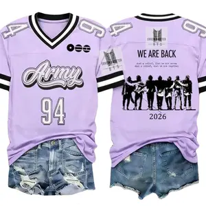 Arirang Football Jersey – 2026 Comeback Concert Outfit Shirt for Music Fans | Trendy Game Day Style Top