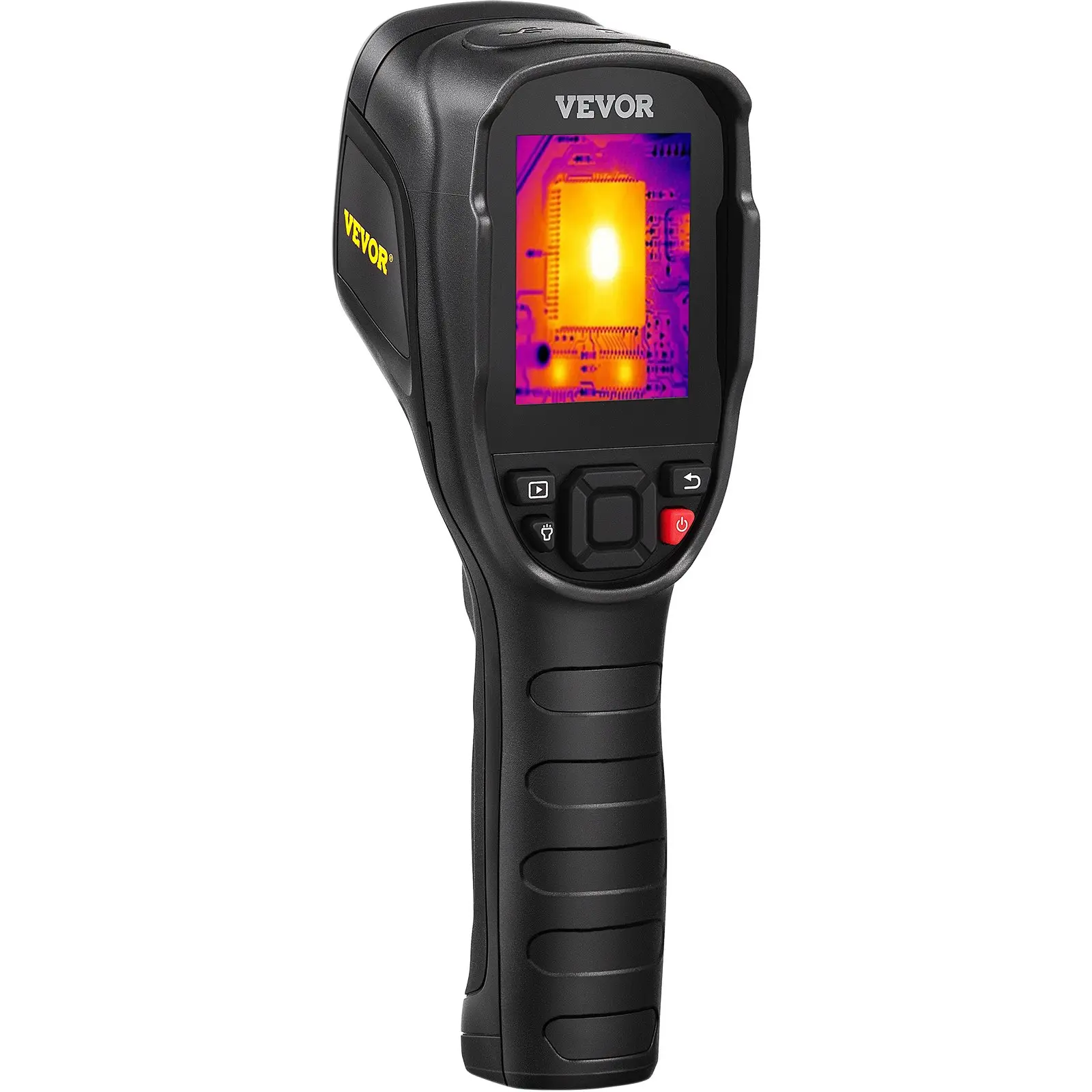 VEVOR Thermal Imaging Infrared Inspection Camera, 320x240 Super Resolution, 25Hz Refresh Rate, 4 to 752°F Temp Range, 32G Built-in SD Card, IP54 Rated