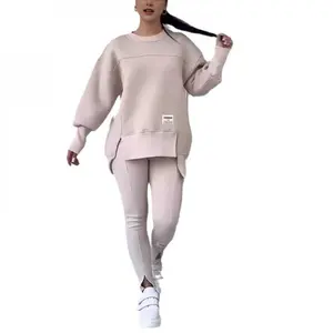 Long Sleeve Sweatshirt and Leggings Set, Fall Outfits for Women Oversized Zip up Hoodie Sweatshirt Jogger Sweatpants 2 Piece Sweatsuits Lounge, Track Suits for Women Set -Casual 2 Piece Outfits Sweatsuit Pocket Hoodies Long Sleeve plus size sets Tracksui