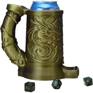 Dragon Crest Dice Tower Can Cozy-Dungeons and Dragons Dice Tower with Built in Can Cozy