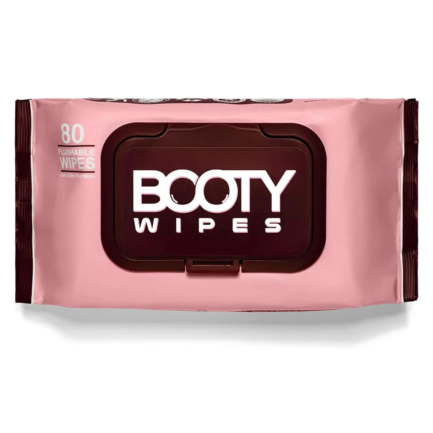 BOOTY WIPES Flushable Wipes for Women - 80-Count Wet Wipes for Adults - pH-Balanced Feminine Wet Tissue with Vitamin E and Aloe - Gentle Feminine Hygiene Body Cleansing Cloth