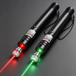 Portable Red Green Multi-Pattern Light Indicator Pen with USB Charging, Interactive Pet Toy for Kitten Play, Chase and Daily Activity