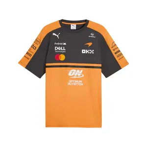 PUMA Mens Mclaren Replica Crew Neck Short Sleeve Casual Tops Casual - Orange