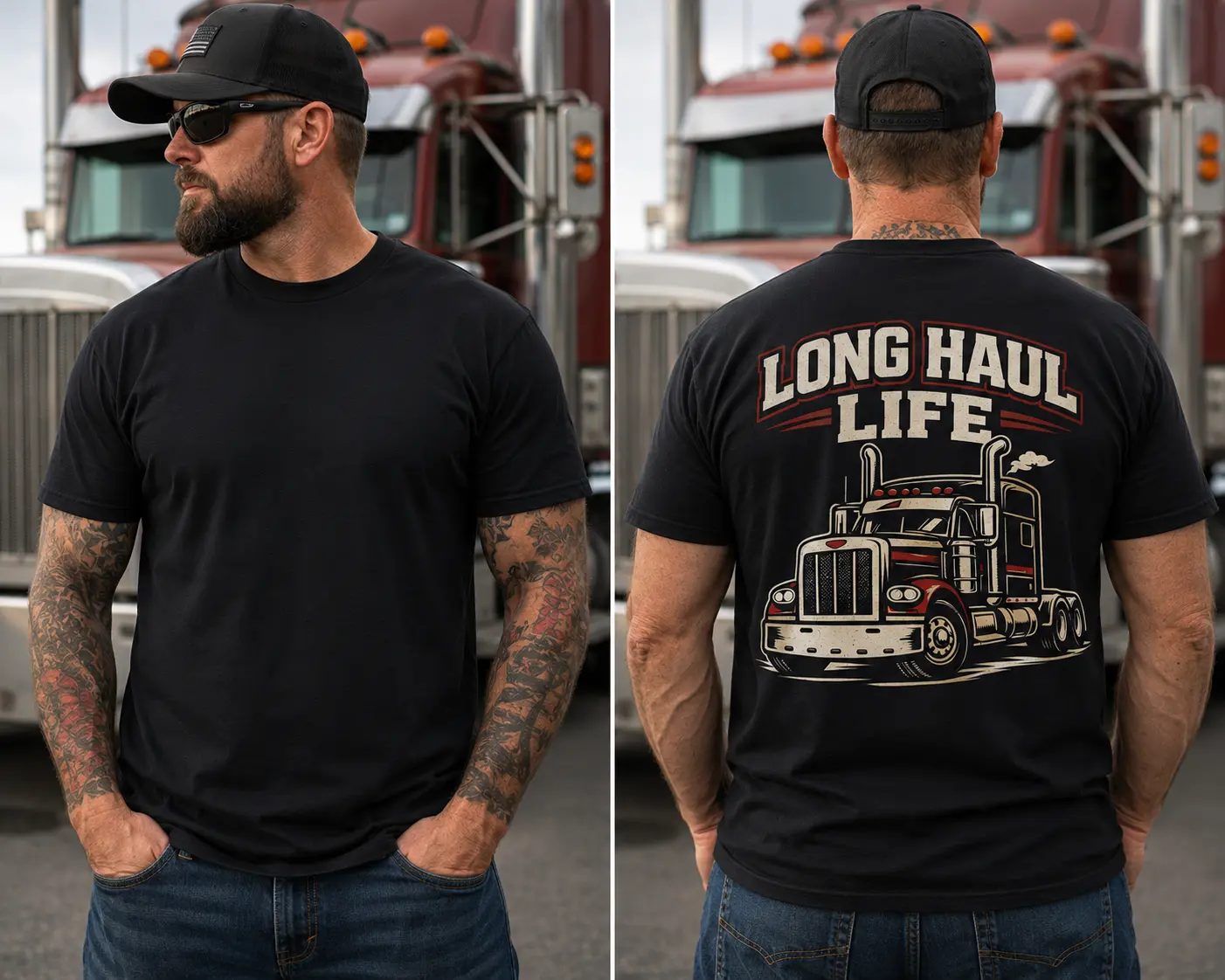 Trucker Shirt, Semi Truck T-Shirt, Truck Driver Gift, CDL Driver Tee, Blue Collar Apparel, Diesel Rig Graphic Shirt