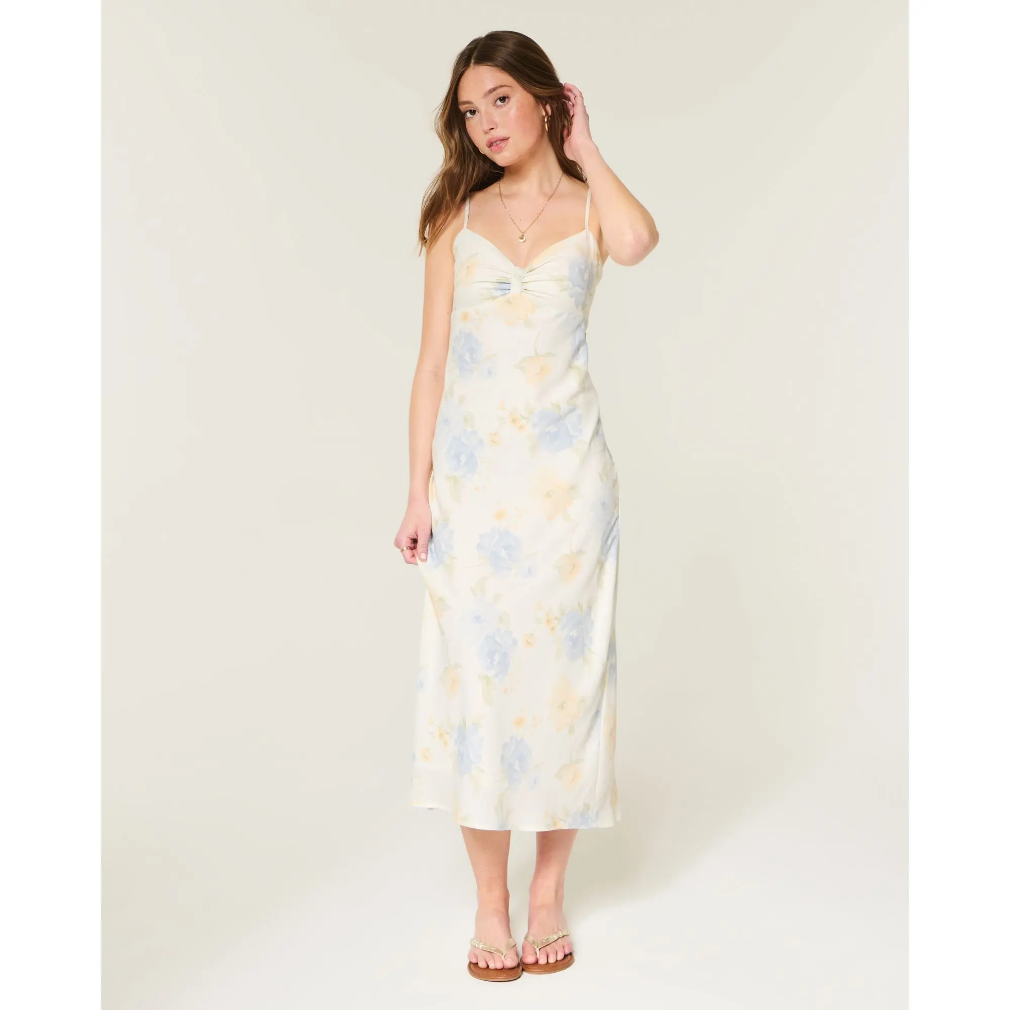 Hollister Crepe Slip Maxi Dress