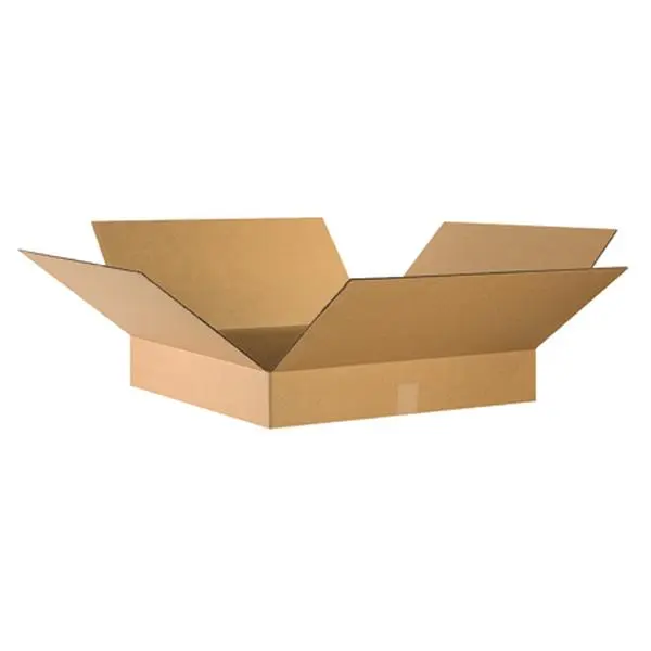 Box Partners 24244 Flat Corrugated Package Delivery Boxes, 24 in. x 24 in. x 4 in., 10-Count, for Envelopes & Postal Supplies, Package Delivery Box Envelopes & Postal Supplies