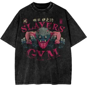 valentine shirts Inosuke Hashibira Shirt, Demon Slayer Shirt, Gym Tshirt, Anime Vintage Tee, Pump Cover, Gym Shirts For Men, Crewneck, Cotton Short Slevee Menswear Top