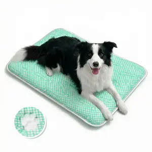 furrybaby Dog Cooling Mat, Cooling Mat for Dogs, Cats, Cooling Pad with PCM Tech, Endothermic Color-Changing for Indoor Outdoor, Mint pets