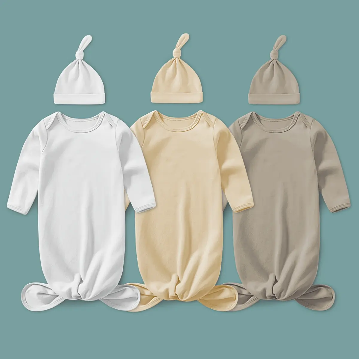 3 Pack Newborn Baby Swaddle Blankets – Soft, Breathable & Absorbent Wraps for Preemies, Boys & Girls, Anti-Startle Baby Blankets with Bibs gift