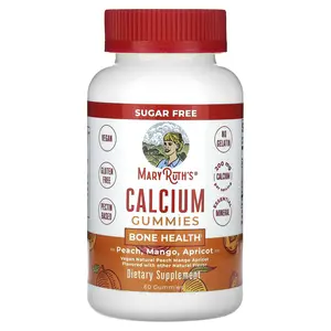 MaryRuth's Calcium Gummies, Peach, Mango, Apricot, 60 Gummies (100 mg per Gummy) MaryRuth's Calcium Gummies, Peach, Mango, Apricot, 60 Gummies (100 mg per Gummy)