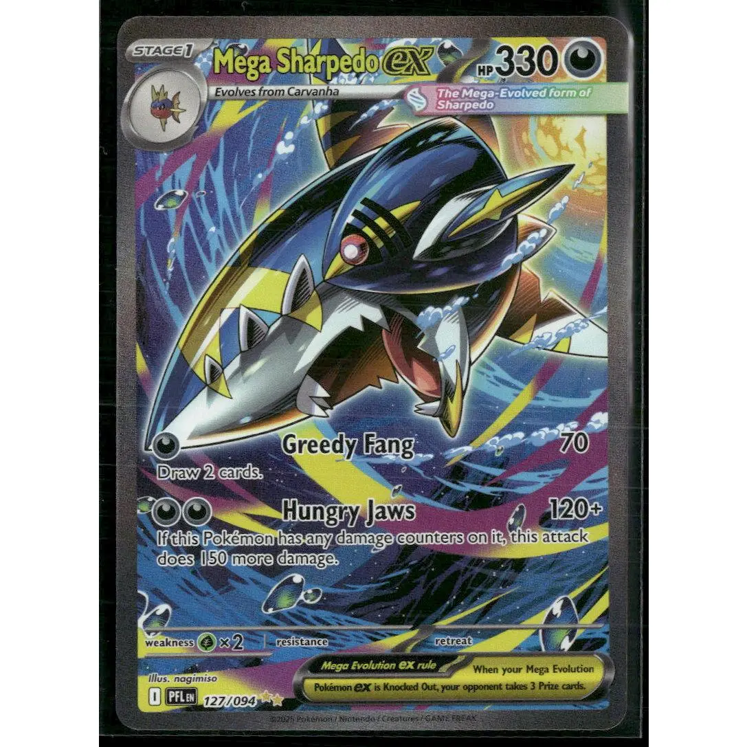 ME02: Phantasmal Flames Mega Sharpedo ex #127/094