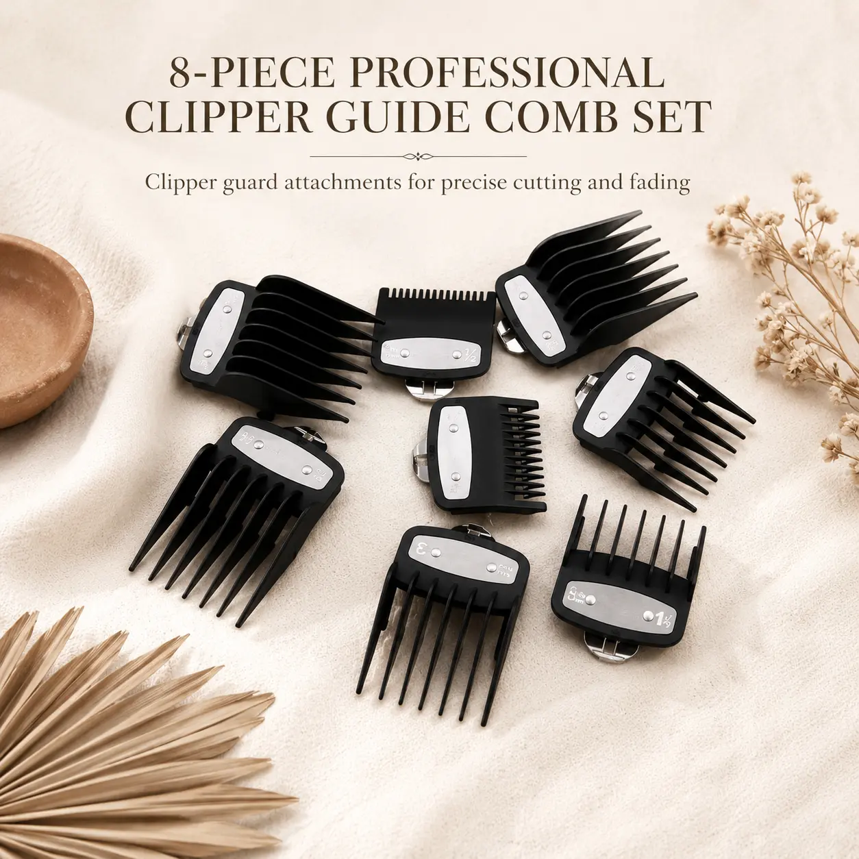 8 piece Clipper Comb Set