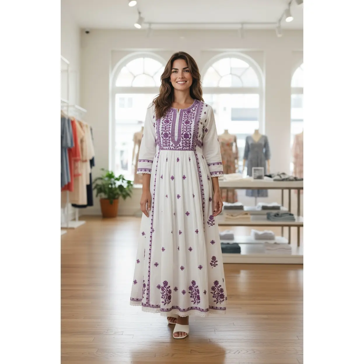 Cotton Chikankari kurti Cotton Chikankari kurti