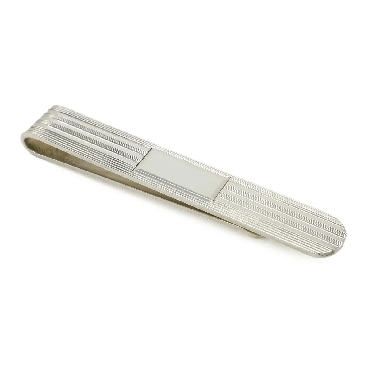 Pre-owned Tiffany & Co. Sterling Silver 925 (Ag925) Small Leather Goods 925 Silver Tie Bar