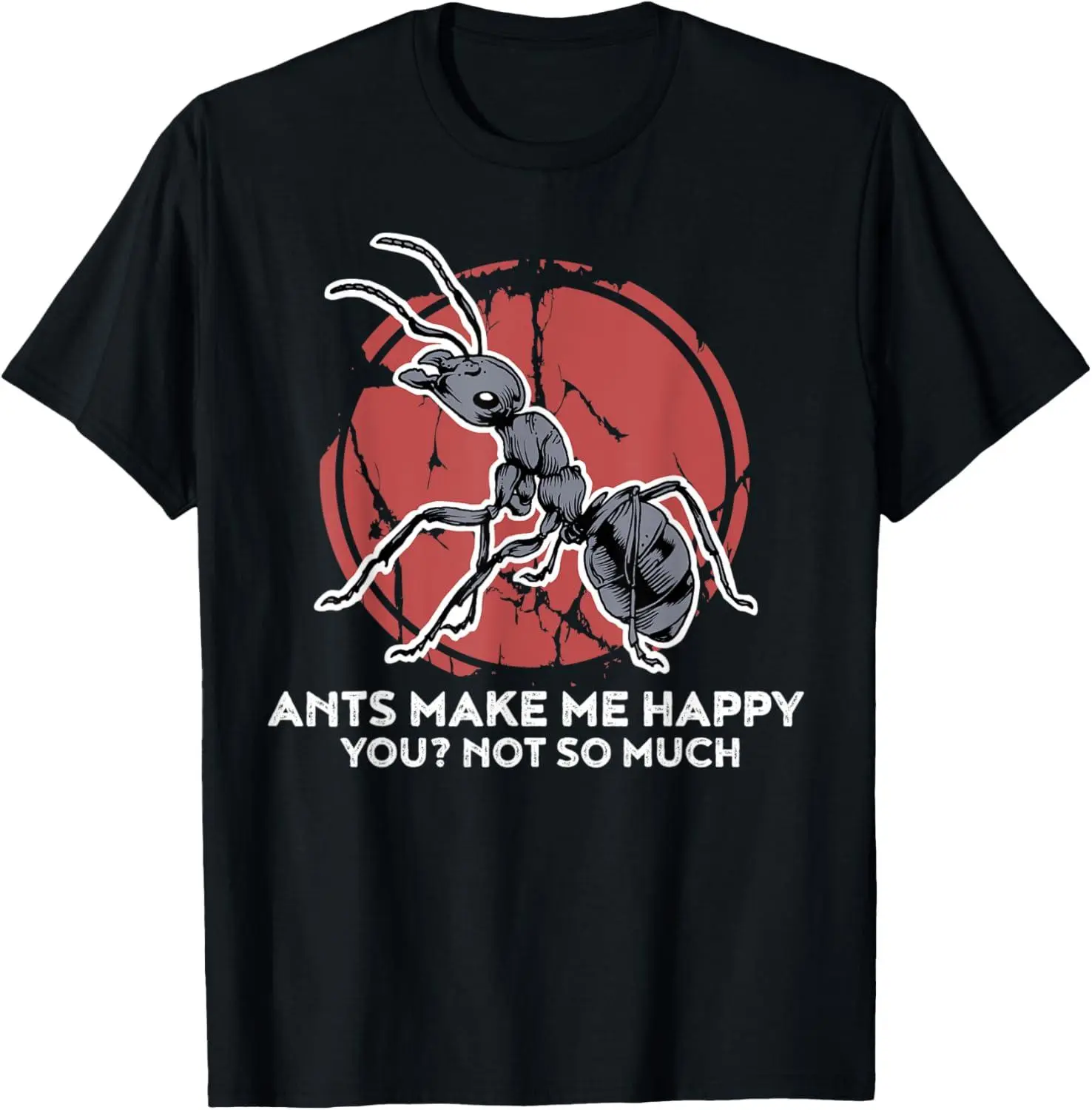 Men's Casual Short-Sleeve Funny Ant T-Shirt, Customized Tops Garment for Ant Lovers