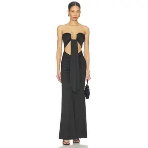 superdown SUPERDOWN Rosy Maxi Dress in Black