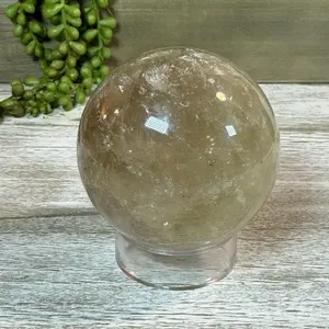 XLarge Smokey Citrine Sphere | Non-Heat Treated |  Sacral Solar Plexus Chakra | Abundance | Healing Crystal | Manifesting